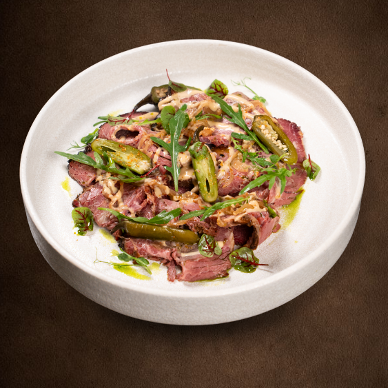 Smoked Beef  with Truffle Sauce